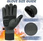 clubone Winter Gloves - Gloves for Men Women, Stretch Fleece Gloves With Smart Touch, Windproof Glove for Running Driving - Image 2